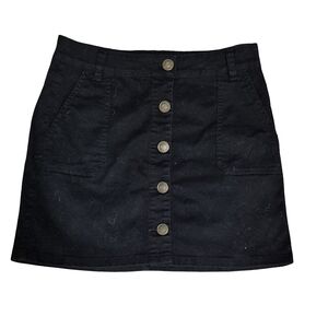 Aeropostale Black A-Line Mini Skirt Work